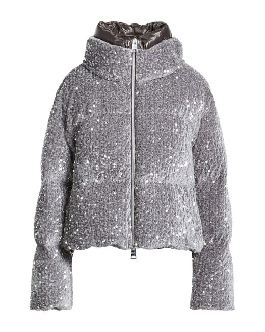 Herno Gray Puffer Polyester