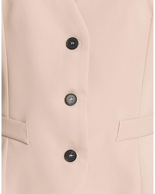 ViCOLO Pink Tailored Vest Polyester, Viscose, Elastane