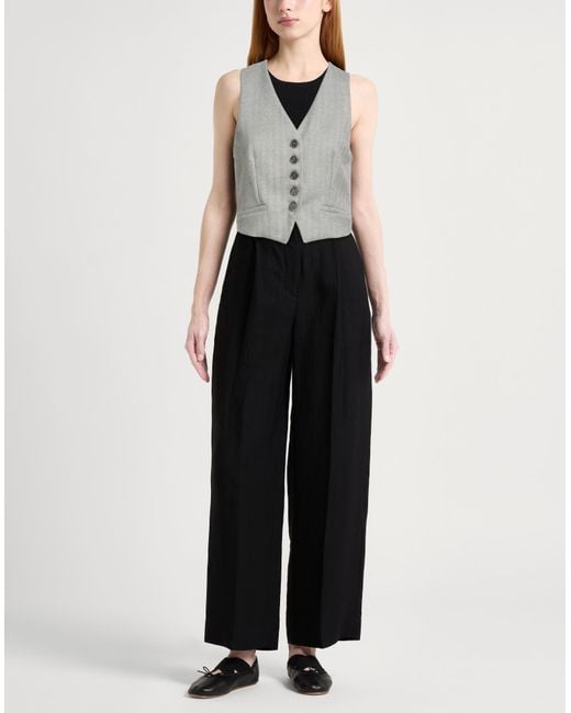Patrizia Pepe Gray Tailored Vests