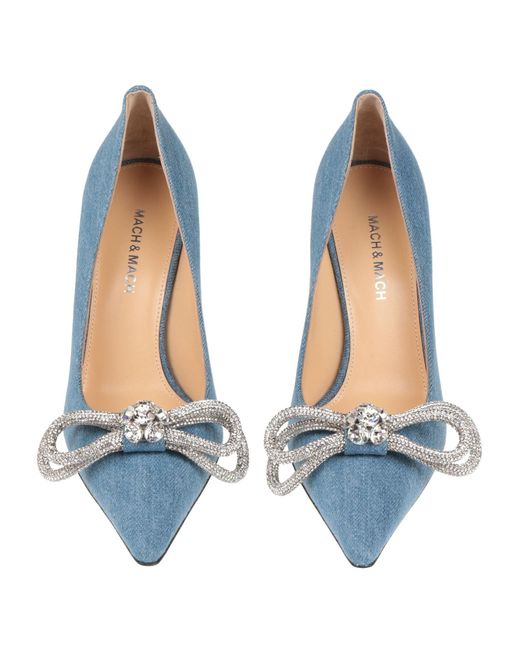 Mach & Mach Blue Pumps Cotton