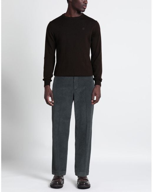 Cellar Door Gray Pants Cotton, Elastane for men