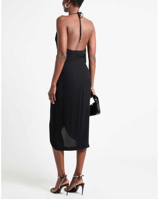 SIMONA CORSELLINI Black Midi-Kleid