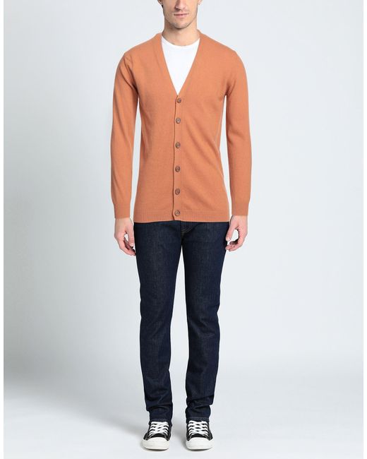 Daniele Fiesoli Orange Cardigan for men