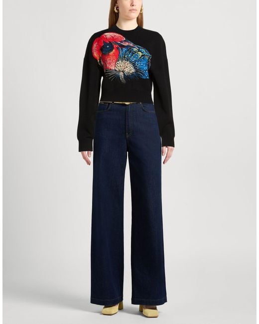 McQueen Blue Sweater Viscose, Polyester