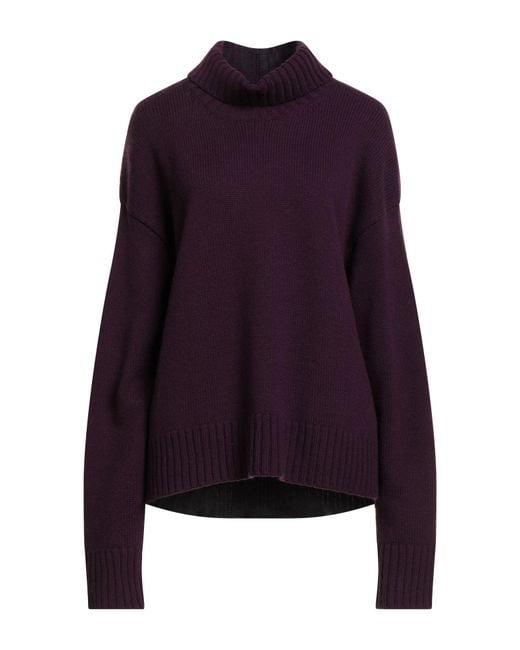 Jil Sander Purple Turtleneck