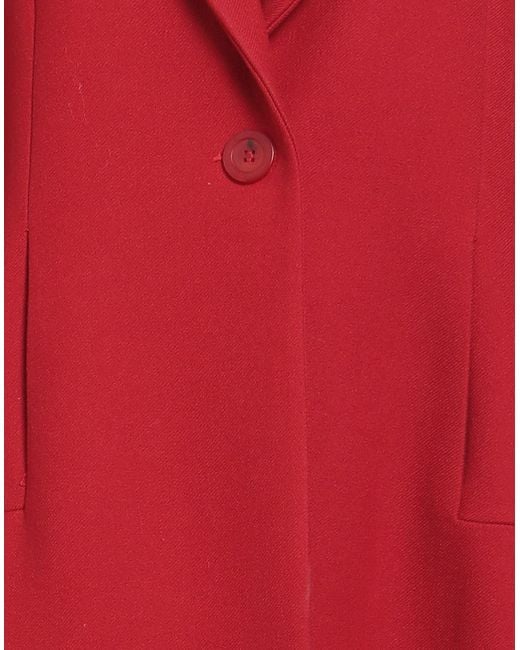 Clips More Red Coat Virgin Wool