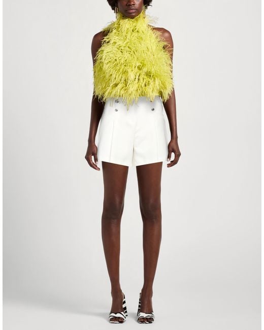 Liu Jo White Shorts & Bermuda Shorts Polyester, Elastane