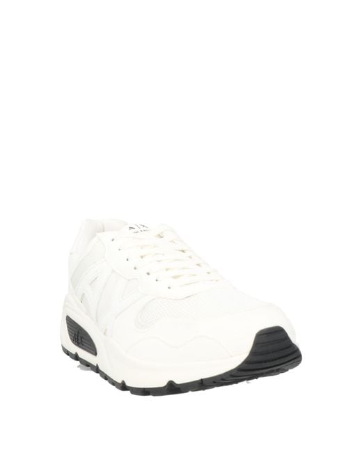 ARMANI EXCHANGE White Sneakers Polyurethane, Polyester for men