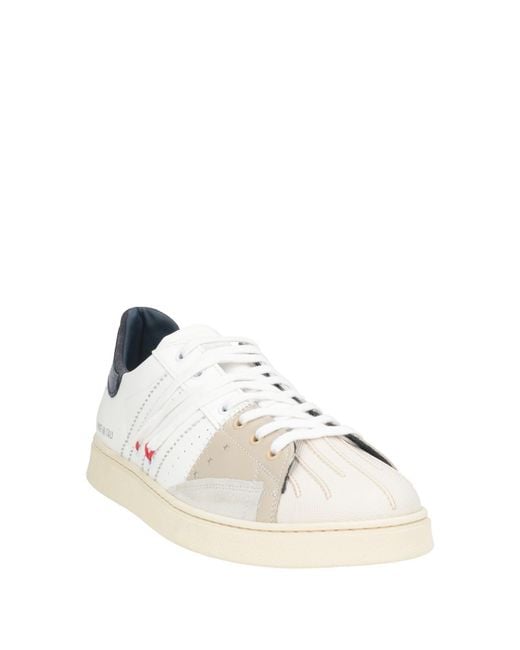 HIDNANDER White Sneakers Leather for men