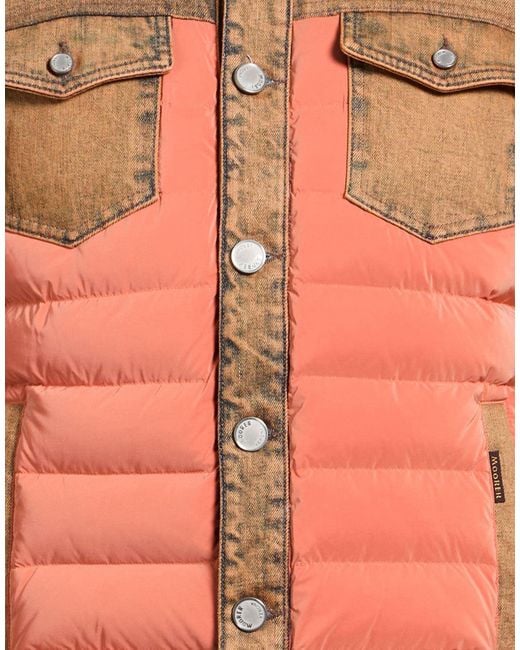 Moorer Pink Puffer Cotton, Elastane for men
