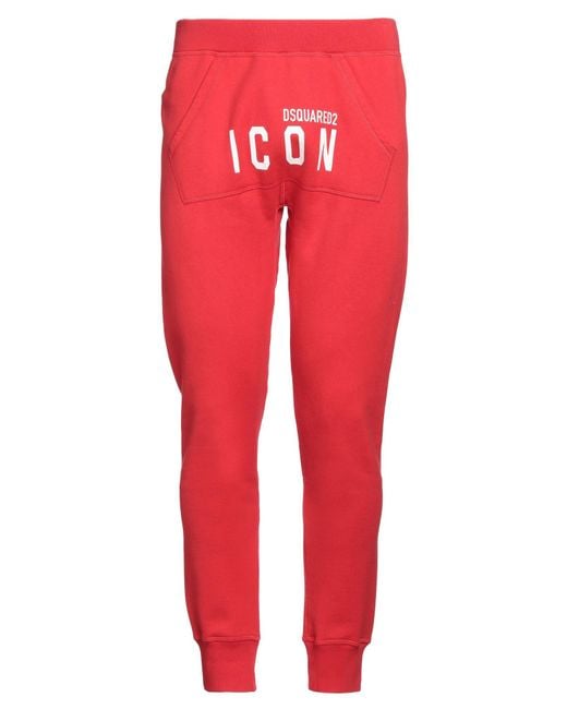 DSquared² Red Pants for men