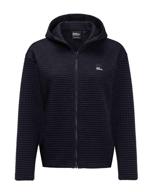 Jack Wolfskin Blue Jacket Polyester, Elastane