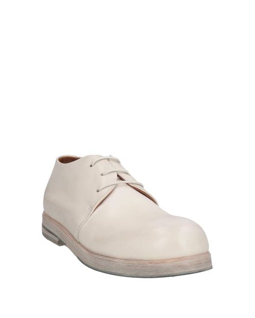 Marsèll White Lace-Up Shoes Leather