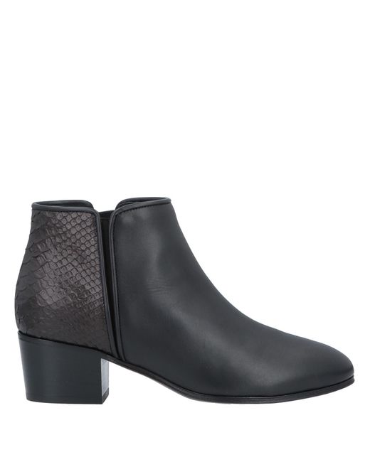 Giuseppe Zanotti Leather Ankle Boots in Black - Lyst