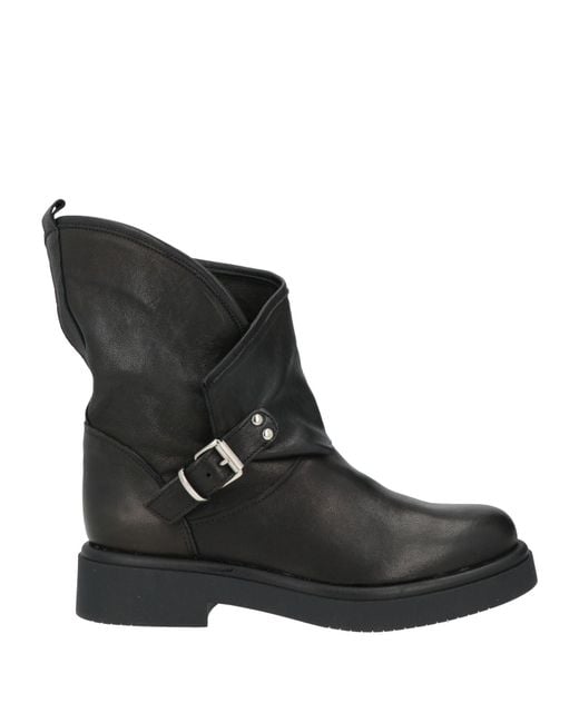 Divine Follie Black Ankle Boots