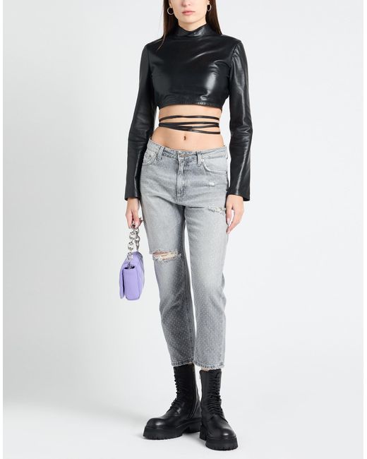 Dondup Gray Jeans Cotton