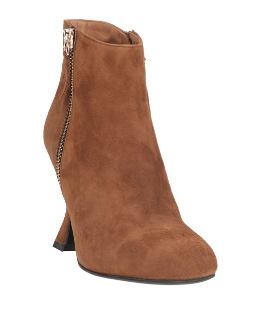 Albano Brown Ankle Boots Leather