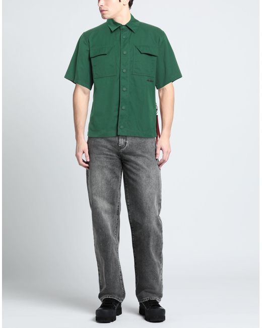 AFTER LABEL Green Shirt for men