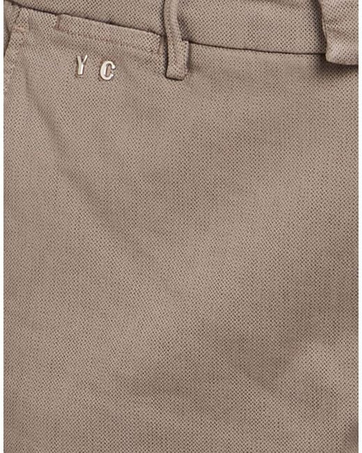 Tramarossa Gray Taupe Pants Cotton, Polyester, Elastane for men