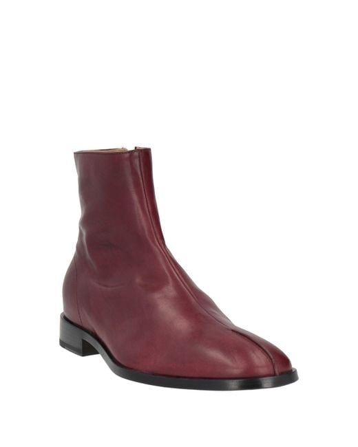 MM6 by Maison Margiela Purple Ankle Boots for men