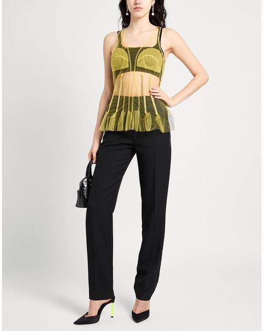 Givenchy Yellow Top Polyamide, Glass, Brass, Polyester