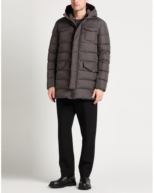 Herno Gray Puffer Polyamide for men