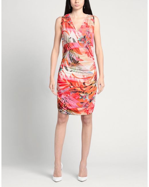 Rebel Queen Red Mini Dress Polyester, Elastane