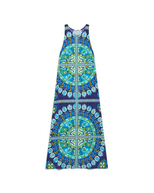 Maliparmi Blue Maxi-Kleid