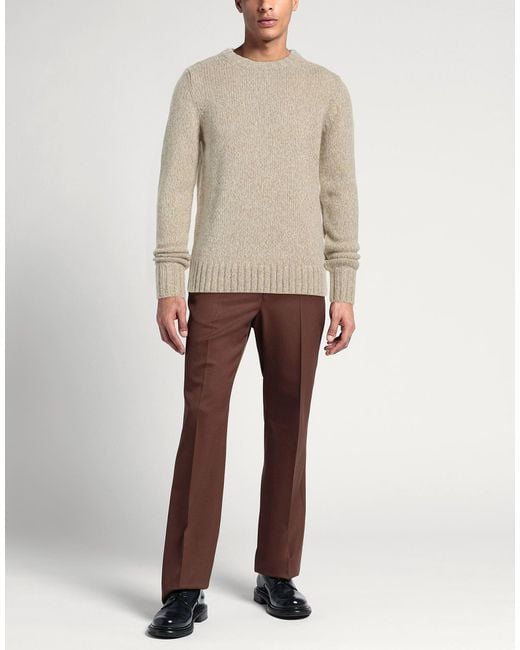 Aragona White Sweater Baby Alpaca Wool, Merino Wool for men