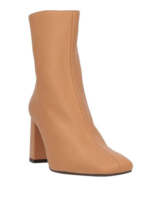 Angel Alarcon Brown Camel Ankle Boots Leather