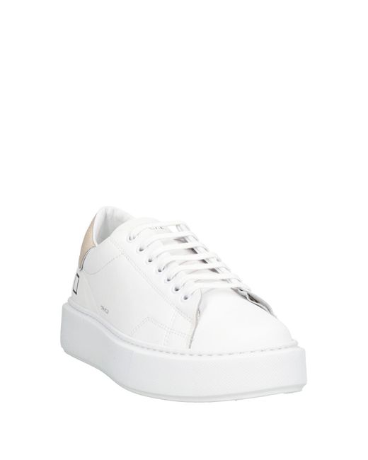 Date Natural Sneakers Leather