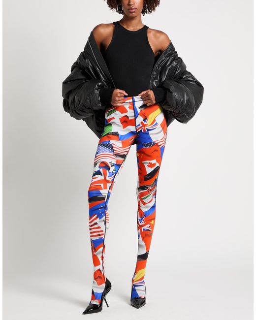 Vetements Red Leggings