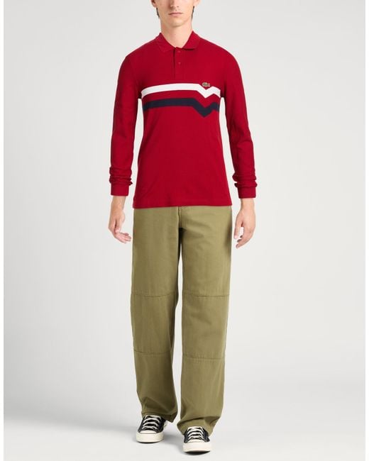 Lacoste Red Polo Shirts for men