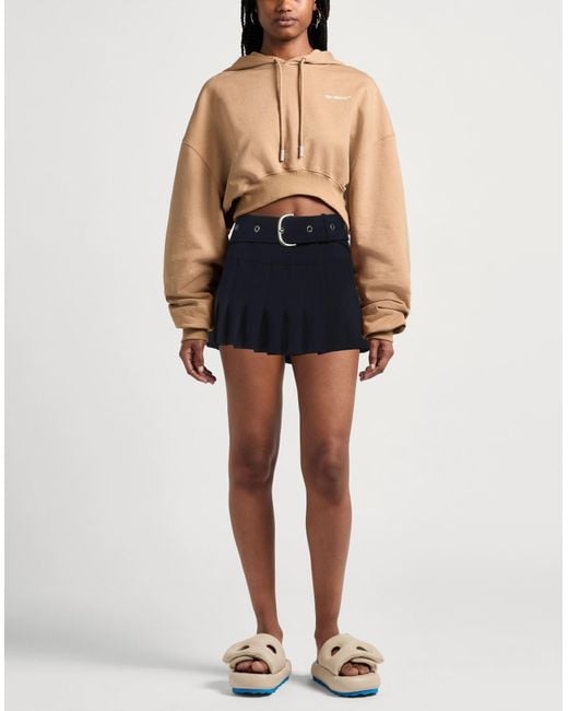 Off-White c/o Virgil Abloh Blue Midnight Mini Skirt Virgin Wool, Elastane, Polyamide