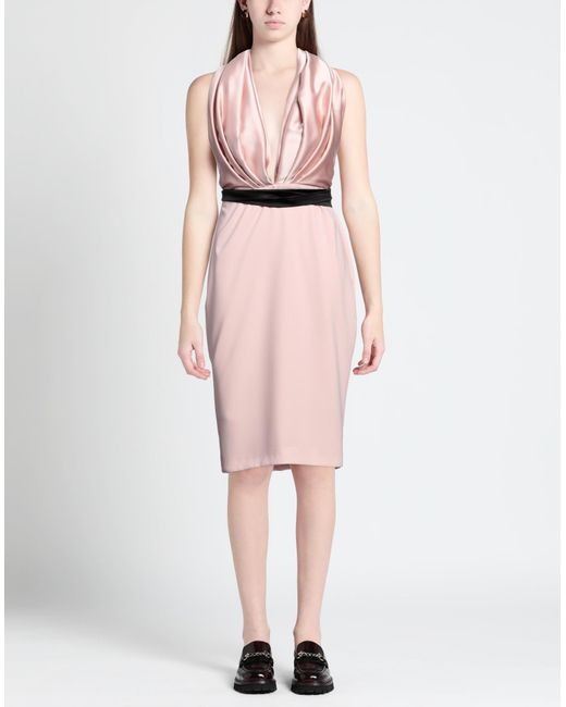 Rhea Costa Pink Midi Dress