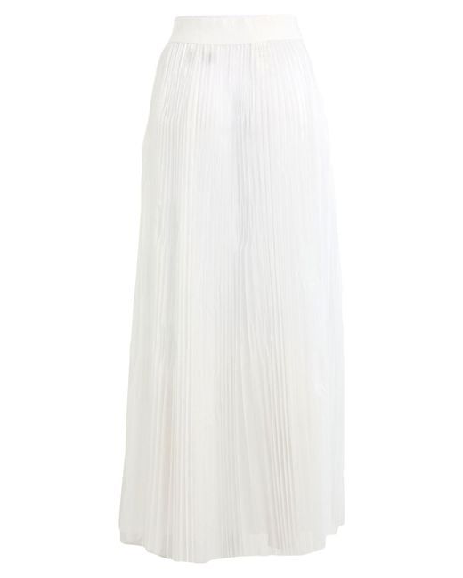 Peserico White Maxi Skirt Polyester