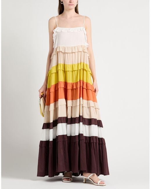 Twinset White Maxi-Kleid