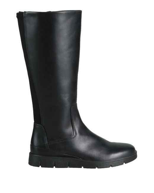 Ecco Knee Boots in Black | Lyst UK