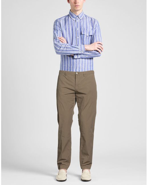 Siviglia Gray Pants Cotton, Elastane for men