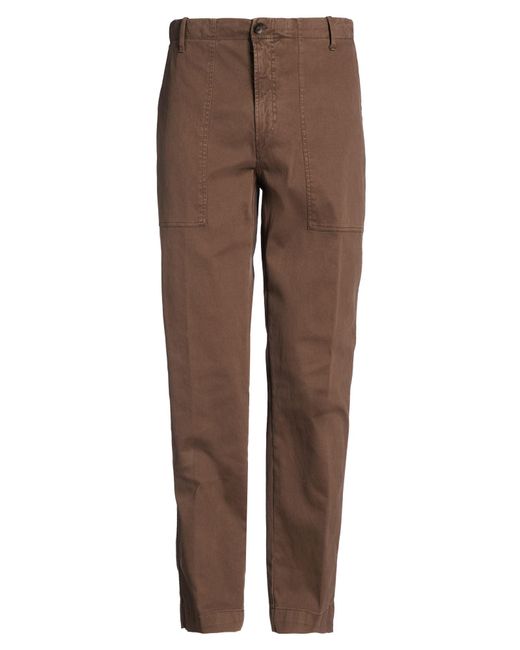 White Sand Brown Pants for men
