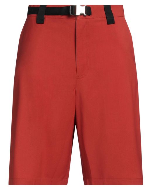 Jacquemus شورت meio من التويل مزود بحزام in Red für Herren