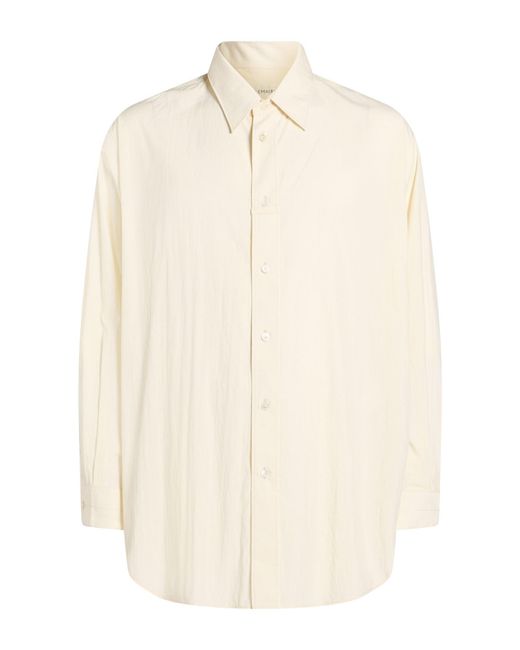 Lemaire White Ivory Shirt Lyocell, Polyamide for men