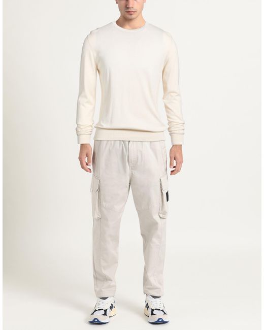 Aion White Jumper for men