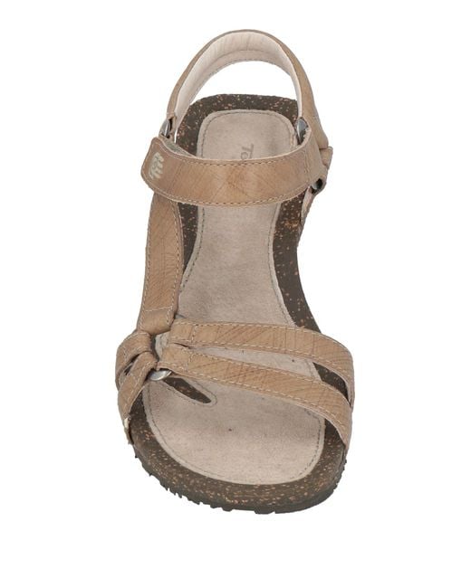 Teva White Khaki Sandals Leather