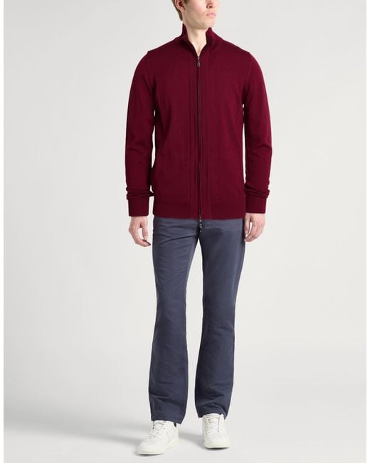 Alpha Studio Red Cardigan for men