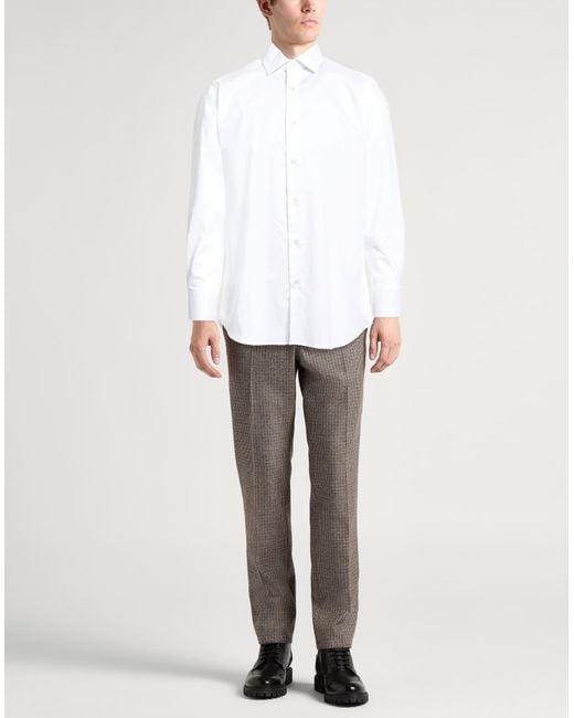 Bagutta White Shirt Cotton for men