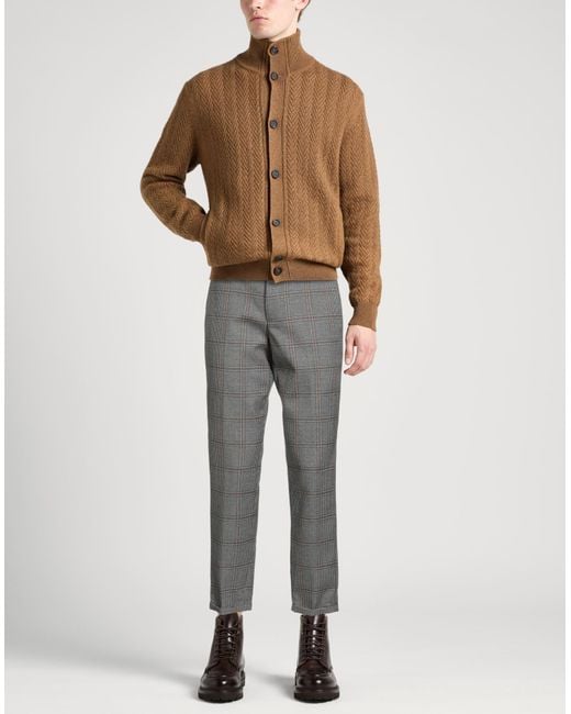 PT Torino Gray Pants Virgin Wool for men