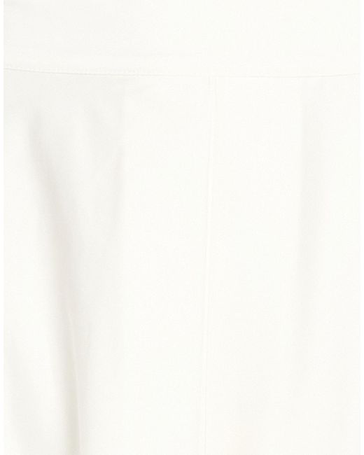 Cruna White Midi Skirt Cotton, Polyamide, Elastane