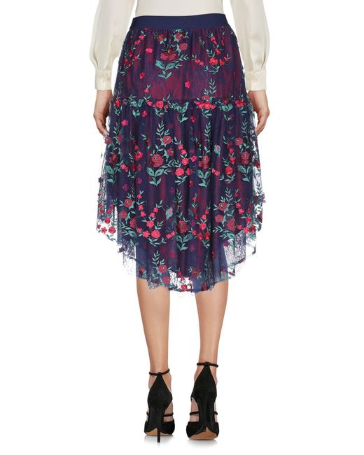 Pinko Blue Midi Skirt