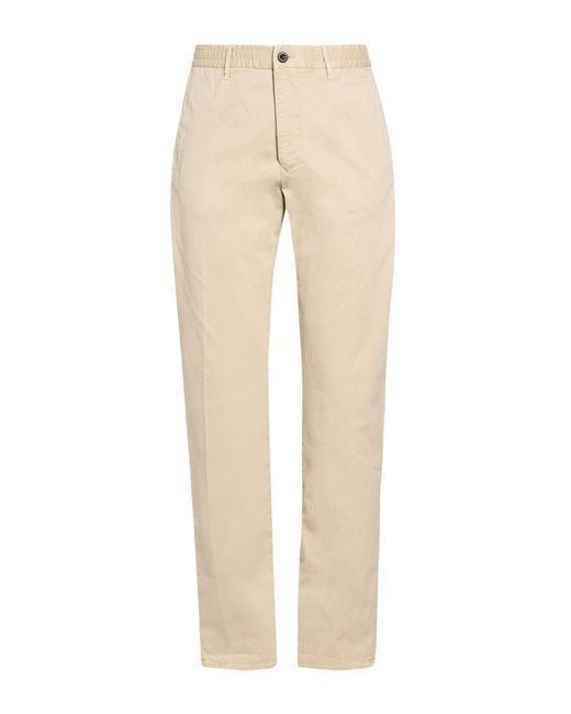 Incotex Natural Pants Cotton, Elastane for men